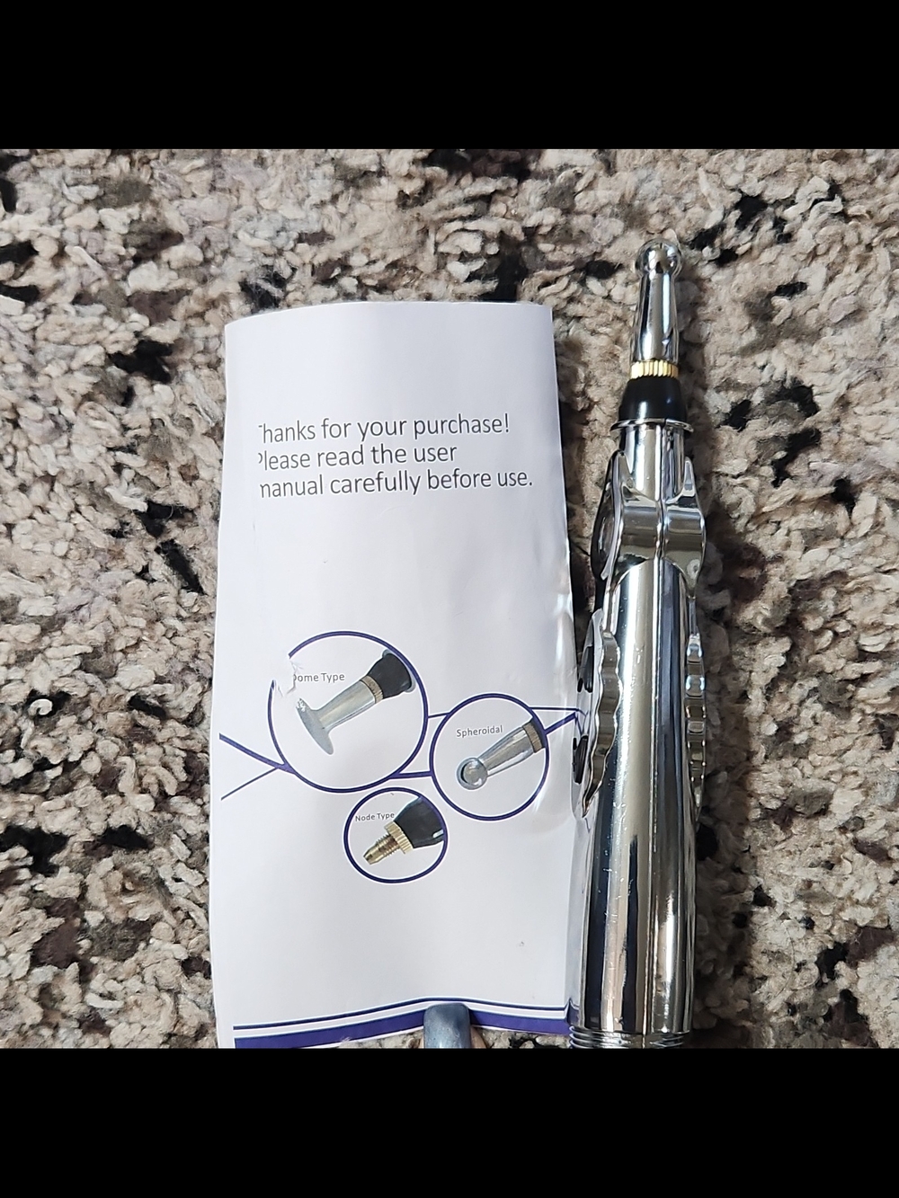 Xindefeng Meridian Massage Pen DF-618 - Silver